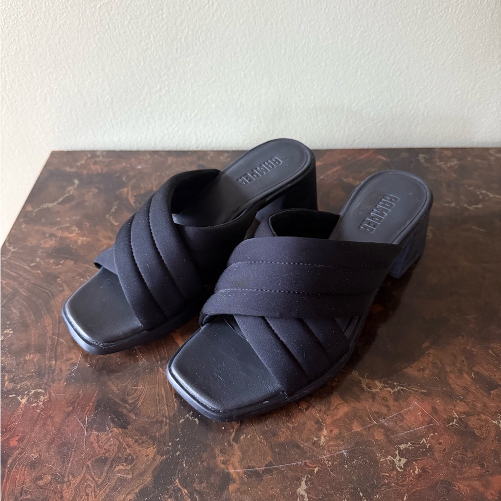 CAMPER Black Chunky Heel Sandals Heels